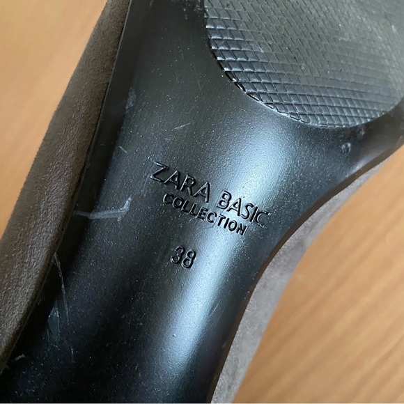 Zara faux suede kitten heels grey - Picture 8 of 8